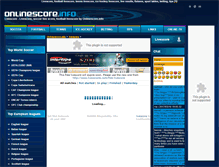 Tablet Screenshot of onlinescore.info